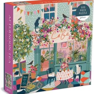 Galison Afternoon Tea 500 Piece Puzzle - Multicolor